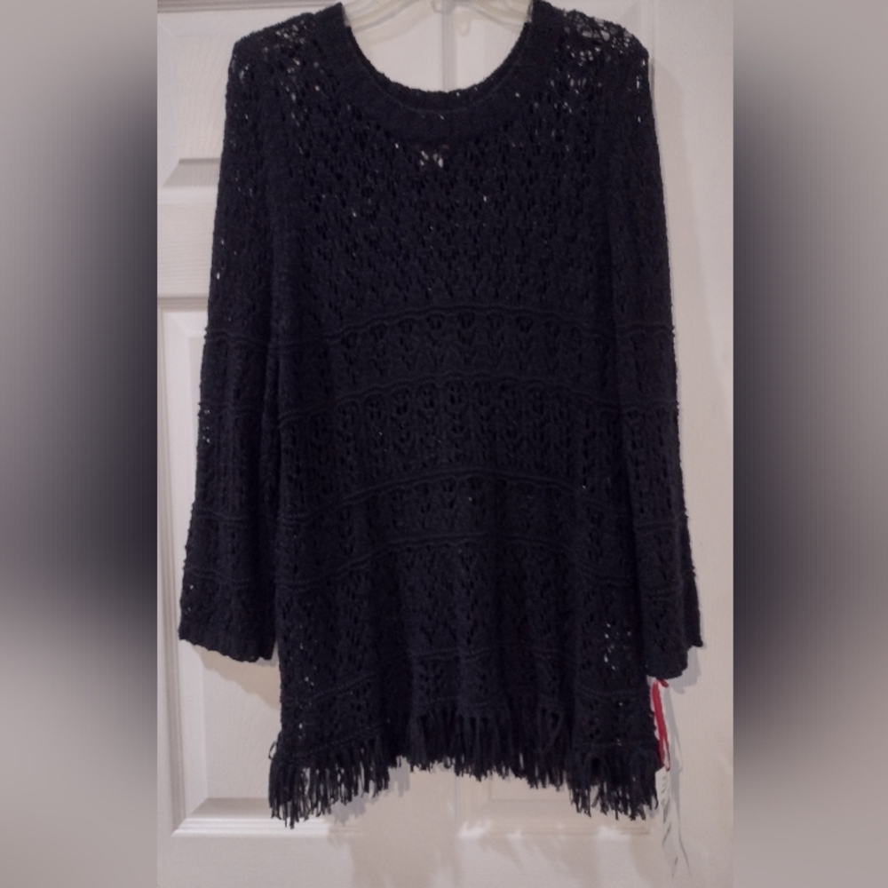 Elegant Black Knit Sweater